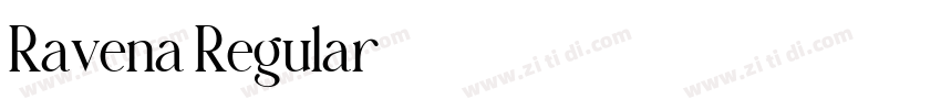 Ravena Regular字体转换